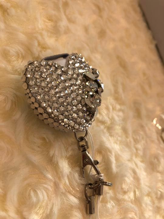 ネックストラップ★プティ★スワロフスキーデコ★ハート