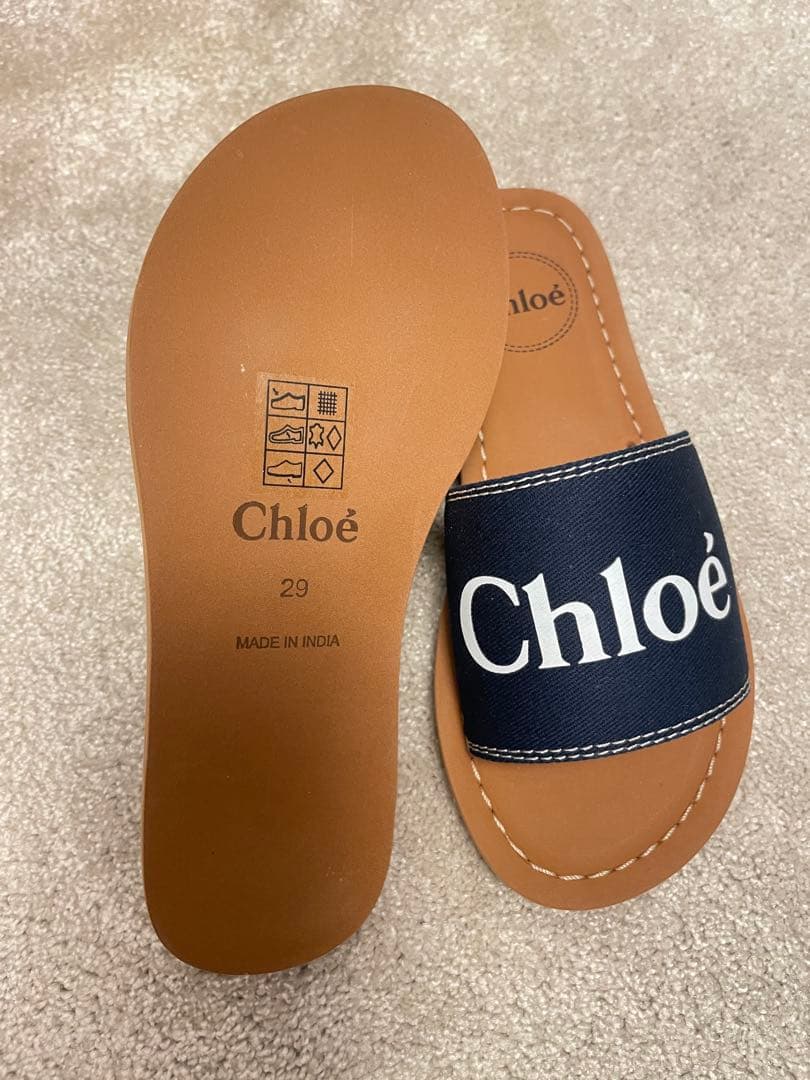 クロエ chloe キッズ サンダル Dior キャラメル ボンポワン シューズ