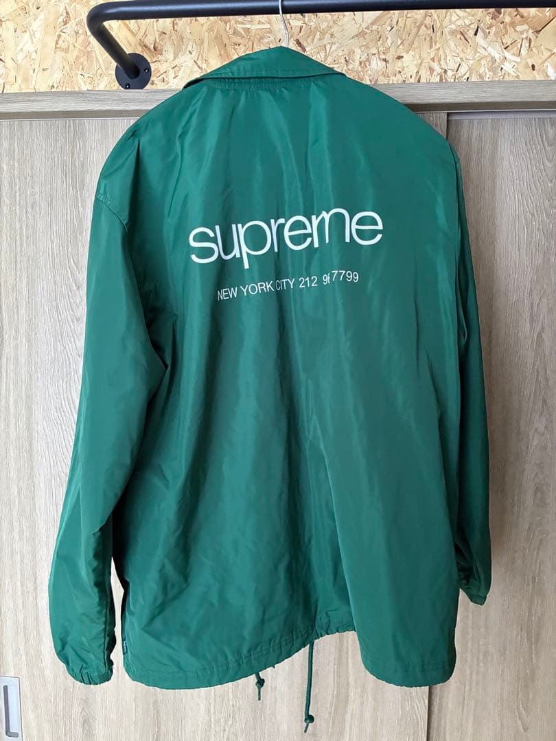 supreme NYC COACHES JACKET GREEN 美品