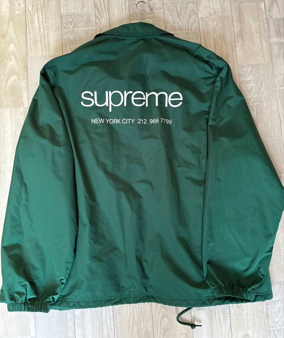 supreme NYC COACHES JACKET GREEN 美品