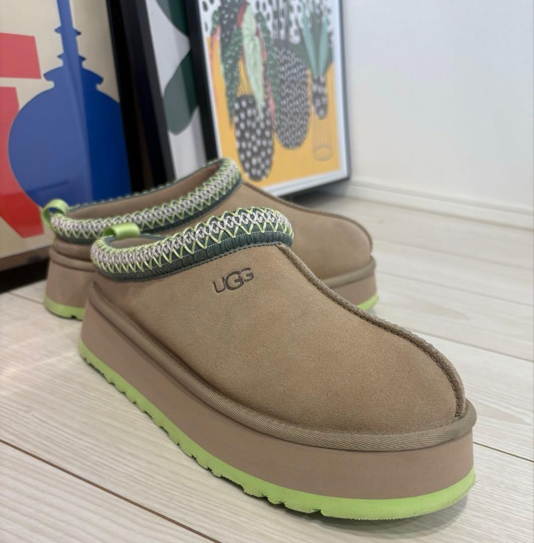 i*t様 UGG Tazz ベージュ/グリーン 8サイズ