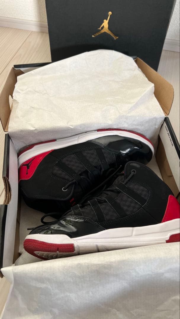 ナイキ　エアジョーダン 21cmAir Jordan ブラック/レッド