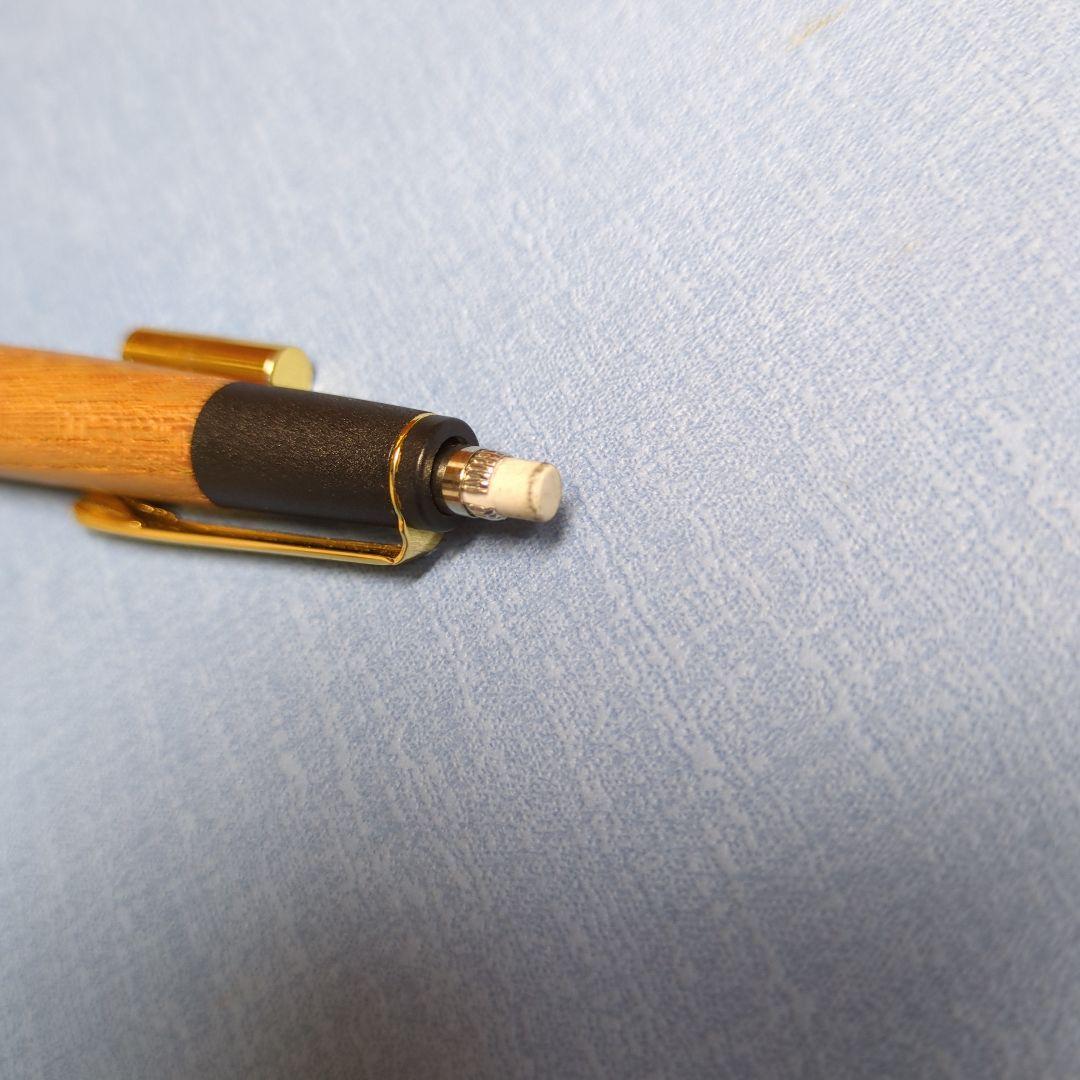 ボナンペン 欅 シャープペン 0.5mm 真鍮金具 箱付き