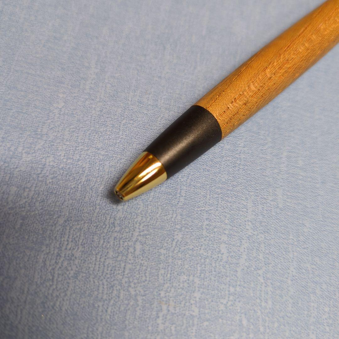 ボナンペン 欅 シャープペン 0.5mm 真鍮金具 箱付き
