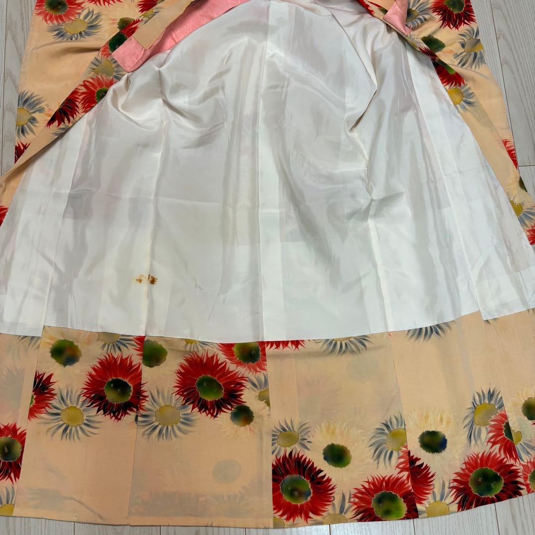 アンティーク着物　子供　七五三 珍しい柄　希少　しつけ付き　レア