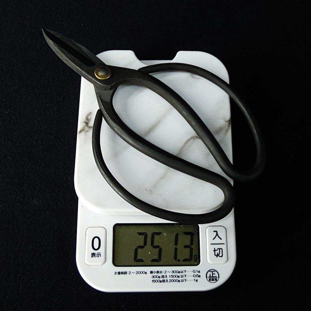 安重打刃物店 総火造 大久保鋏 無銘 未使用 192mm 新店舗移転時の整理品