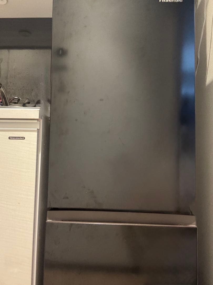 Hisense HR-D15FBブラック冷蔵庫 162L 2ドア