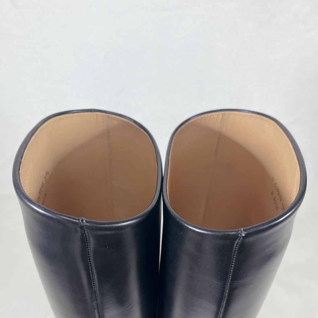 美品✨タニノクリスチー ベルト ロングブーツ ジョッキーブーツ 黒 EU37.5