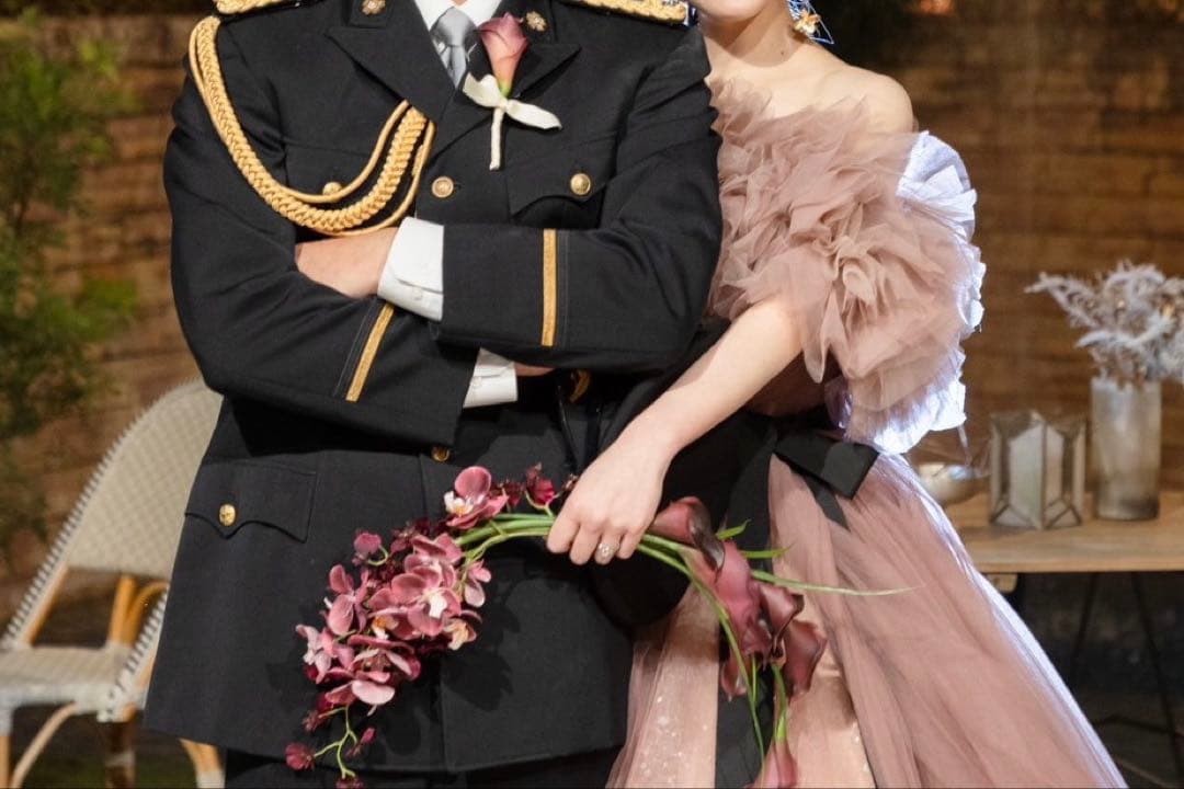 ウェディングブーケ　バレリーナブーケ　カラー　胡蝶蘭