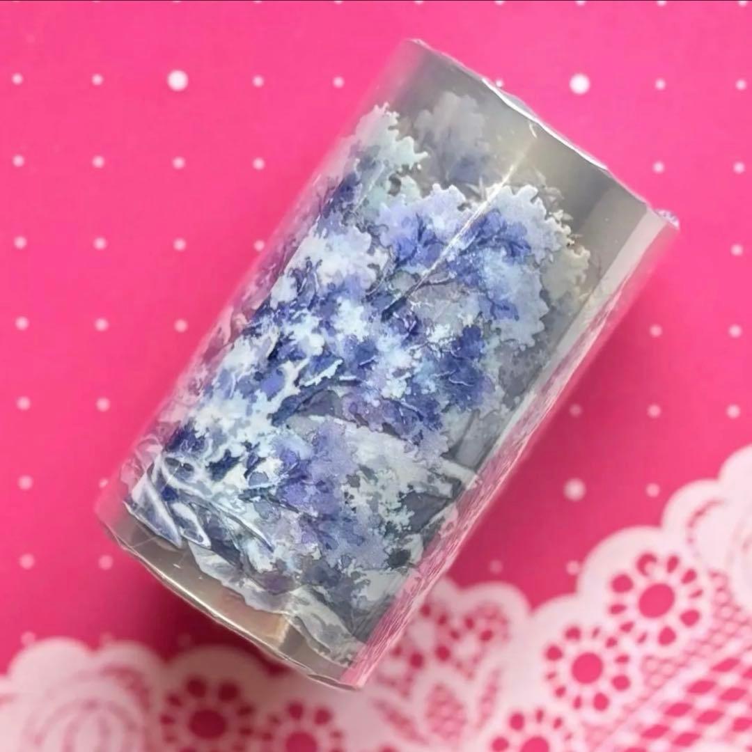 PET 6.5cm×5m 覆雪之森 海外マスキングテープ　海外マステ　風景