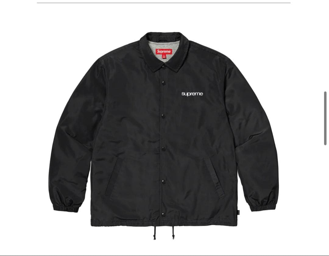 23fw supreme NYC Coaches Jacket L 黒