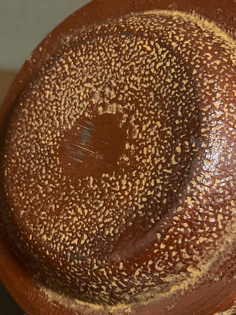 【南部鉄器】急須 鉄瓶 照光堂ブラウン 桜模様 アルミ茶こし付き　未使用