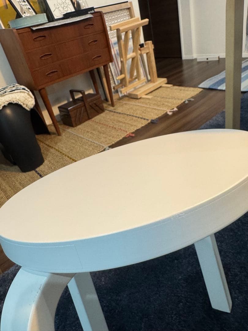 artek スツールE60 ホワイトラッカー　4本脚　アルテック　Aalto