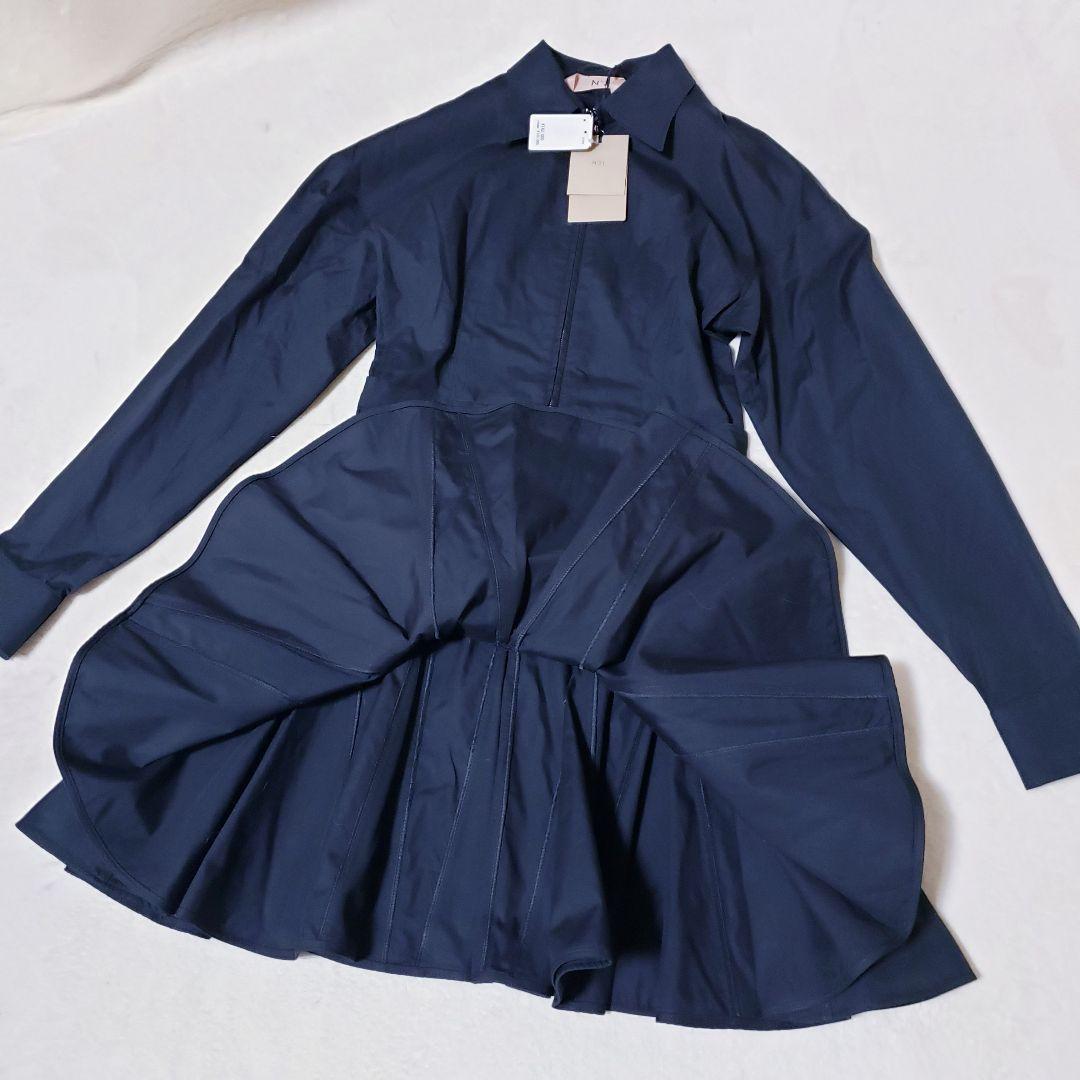 ヌメロヴェントゥーノ　ジッパー　ワンピース　ドレス　ミニワンピース　黒