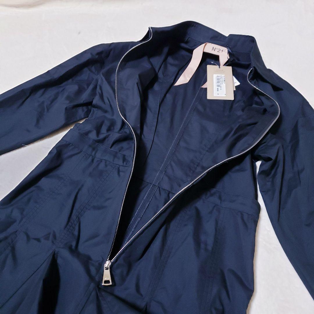 ヌメロヴェントゥーノ　ジッパー　ワンピース　ドレス　ミニワンピース　黒