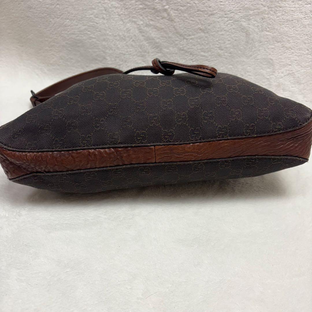 グッチ ワンショルダー ハンドバッグ GGキャンバス レザー ホースビット