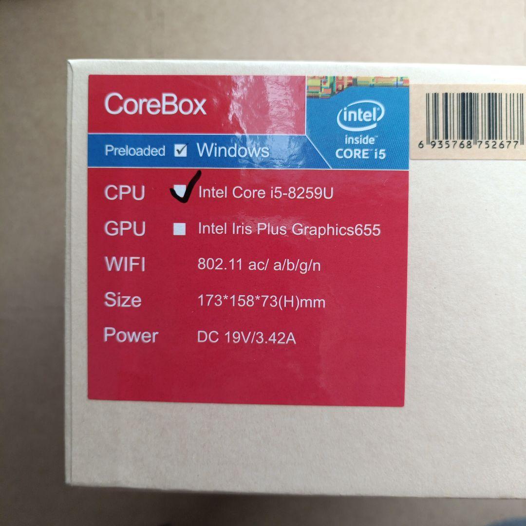 ミニPC Core i5 CHUWI CoreBox