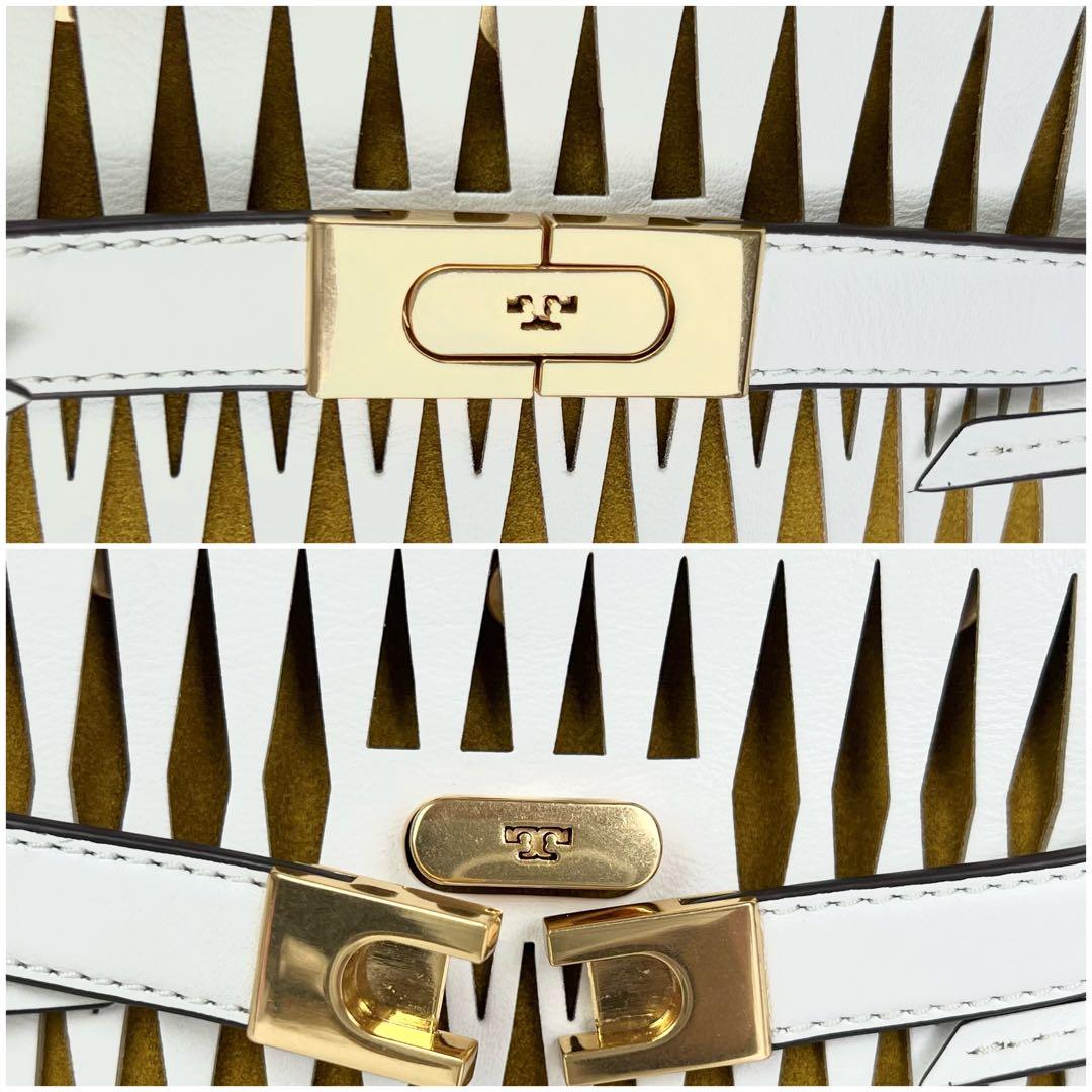 トリーバーチ Leeラジウィル 2way カットワーク ショルダーバッグ