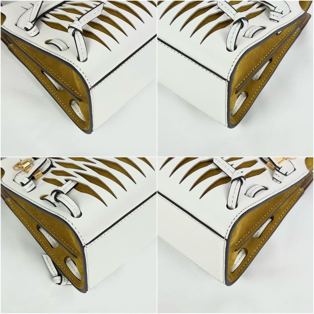 トリーバーチ Leeラジウィル 2way カットワーク ショルダーバッグ