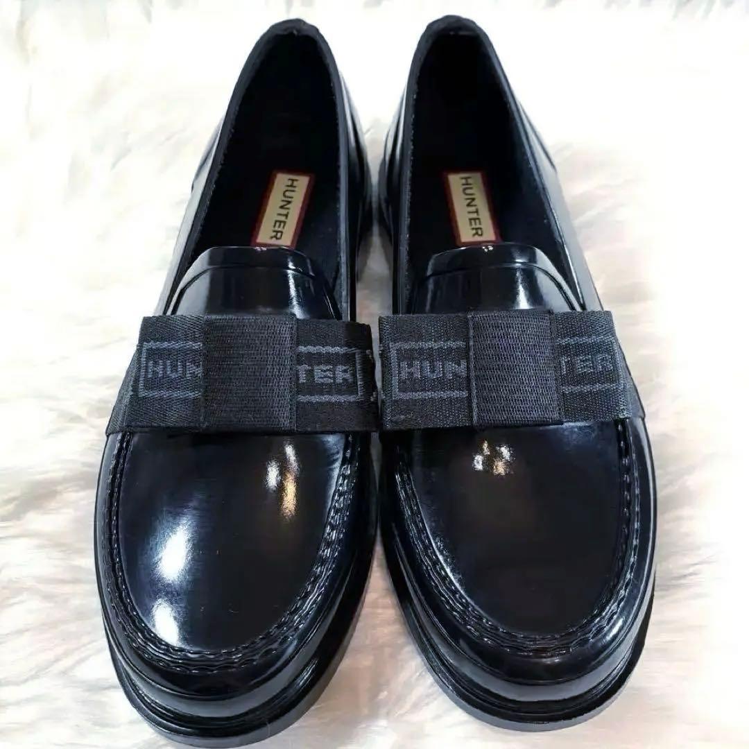 新品HUNTERハンター リファインドボウグロス ペニーローファー 完全防水