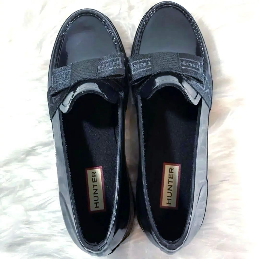 新品HUNTERハンター リファインドボウグロス ペニーローファー 完全防水