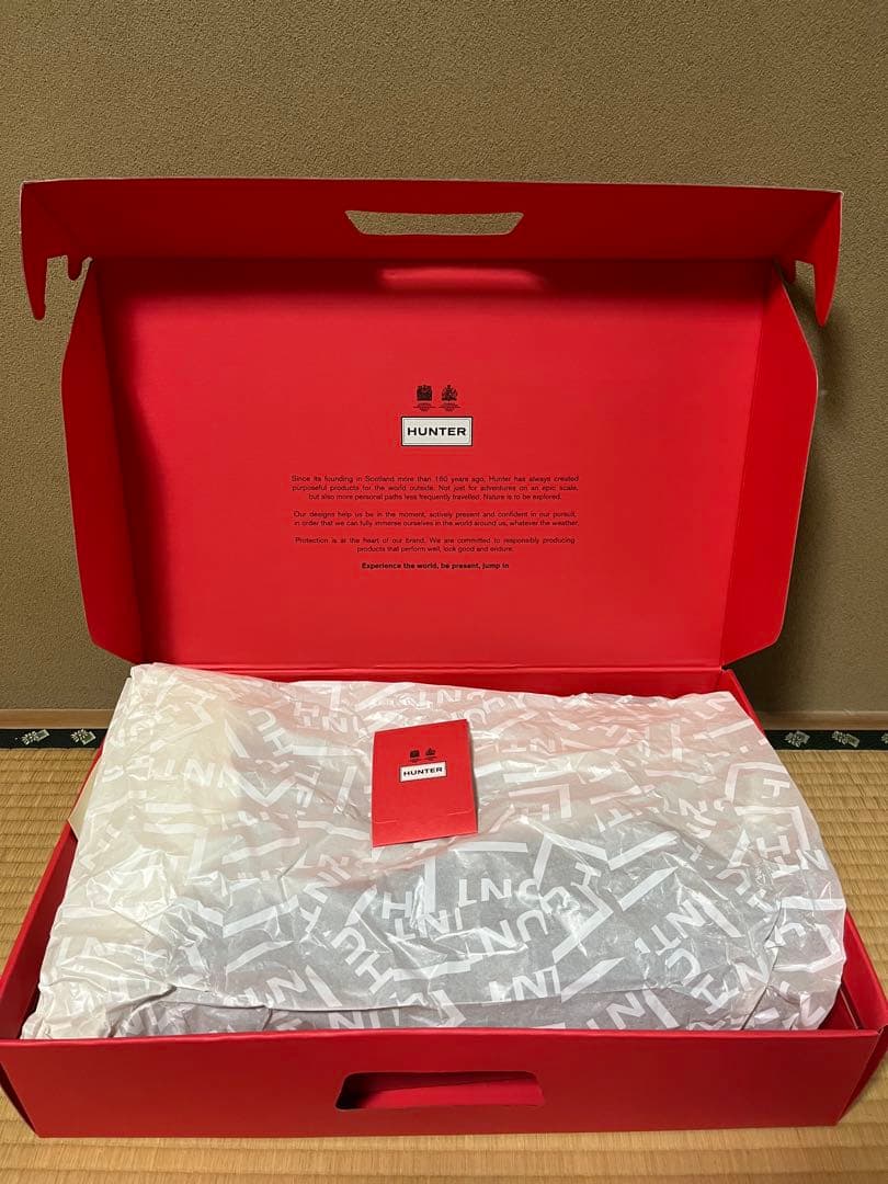 HUNTER レディース オリジナル トール レイン ブーツ　ブラック　24cm