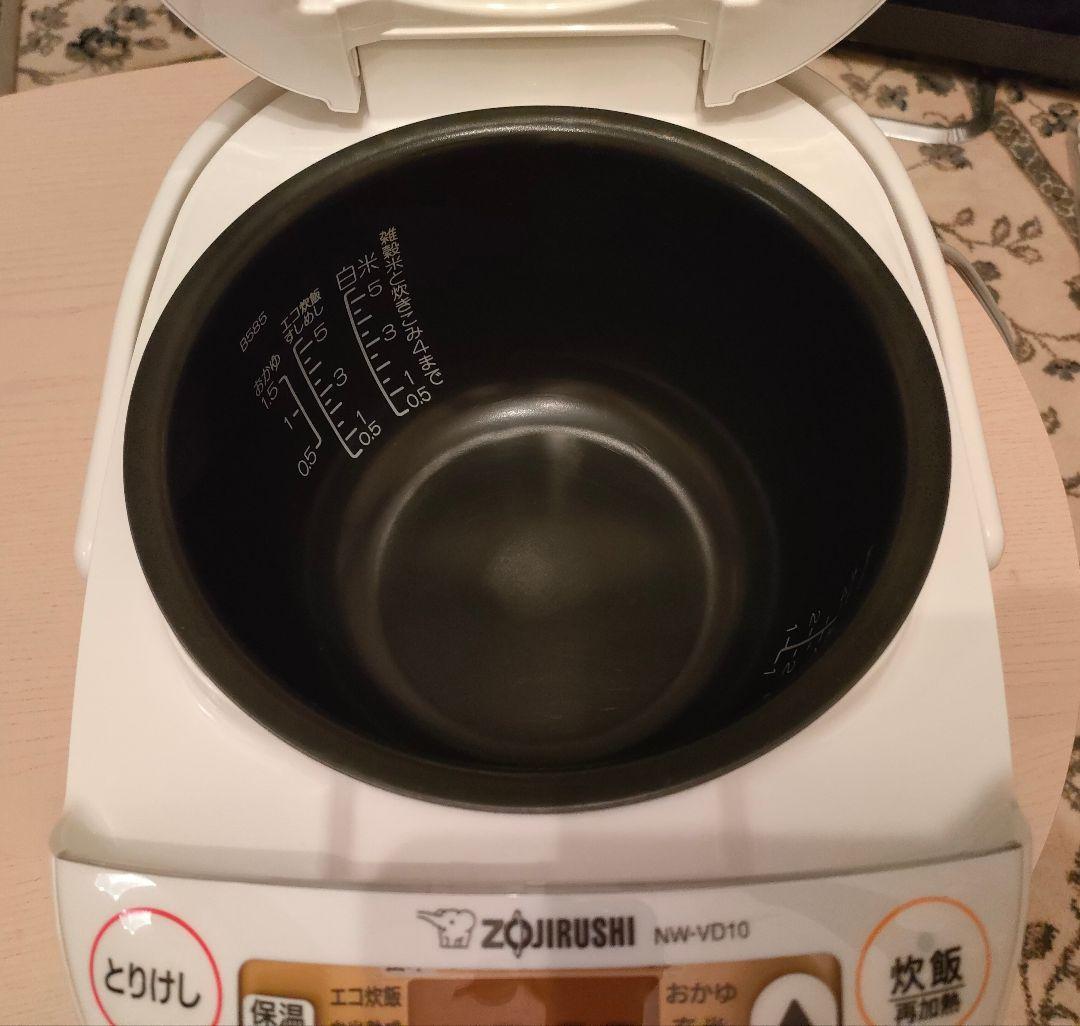 象印 IH炊飯ジャー NW-VD10 5.5合 ホワイト　2023年製