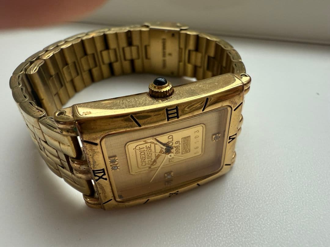 【純金インゴット】ELGIN × Credi クォーツ時計