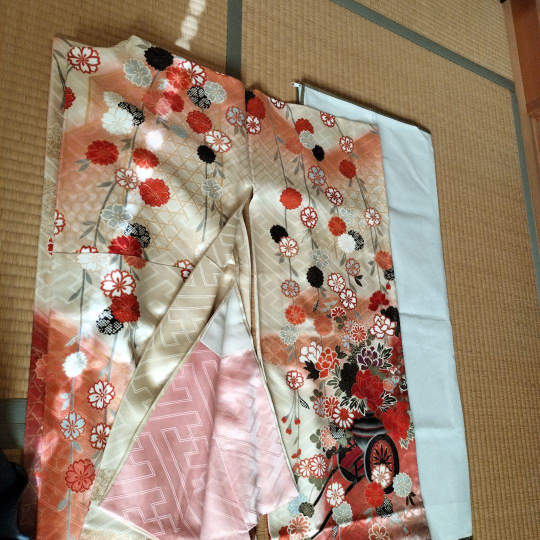 振袖 花柄 赤・白・紫