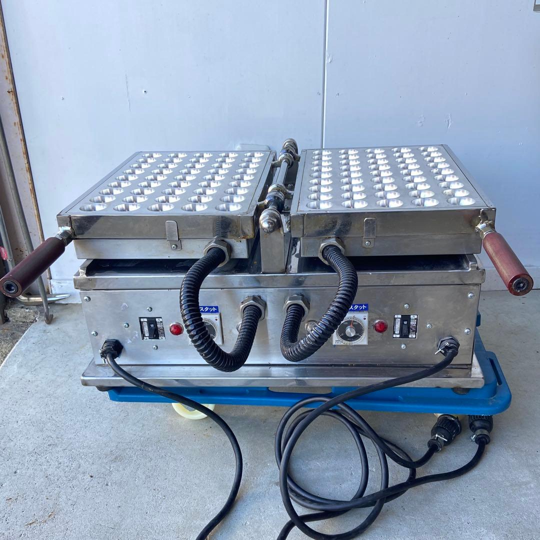 中古品 ベビーカステラ焼器 丸型 パイオニア厨房 100V PK-45