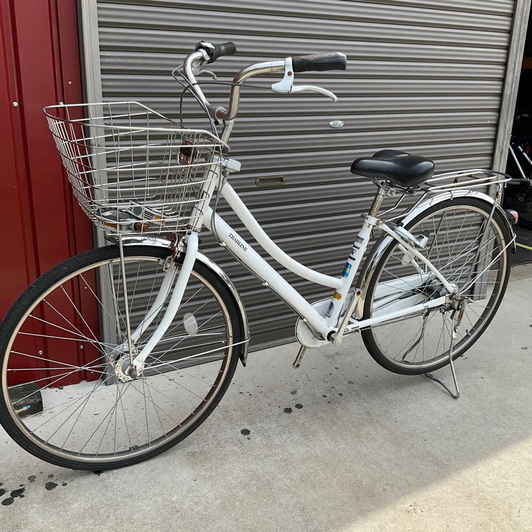 【前橋市内引渡】ママチャリ 26インチ自転車 6段変速/カゴ/鍵/ライトなし