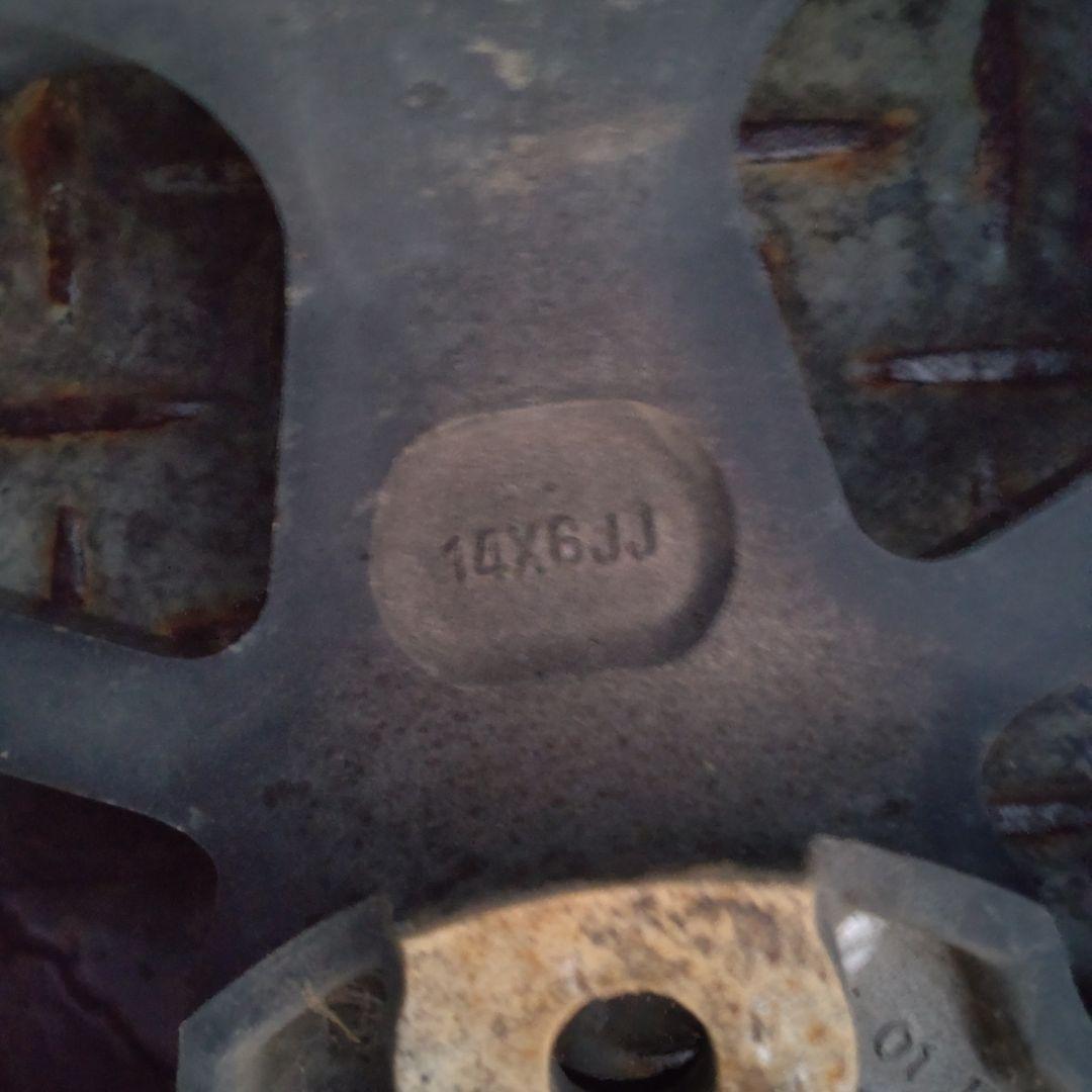 旧車 14インチ ホイール ブラック/シルバー