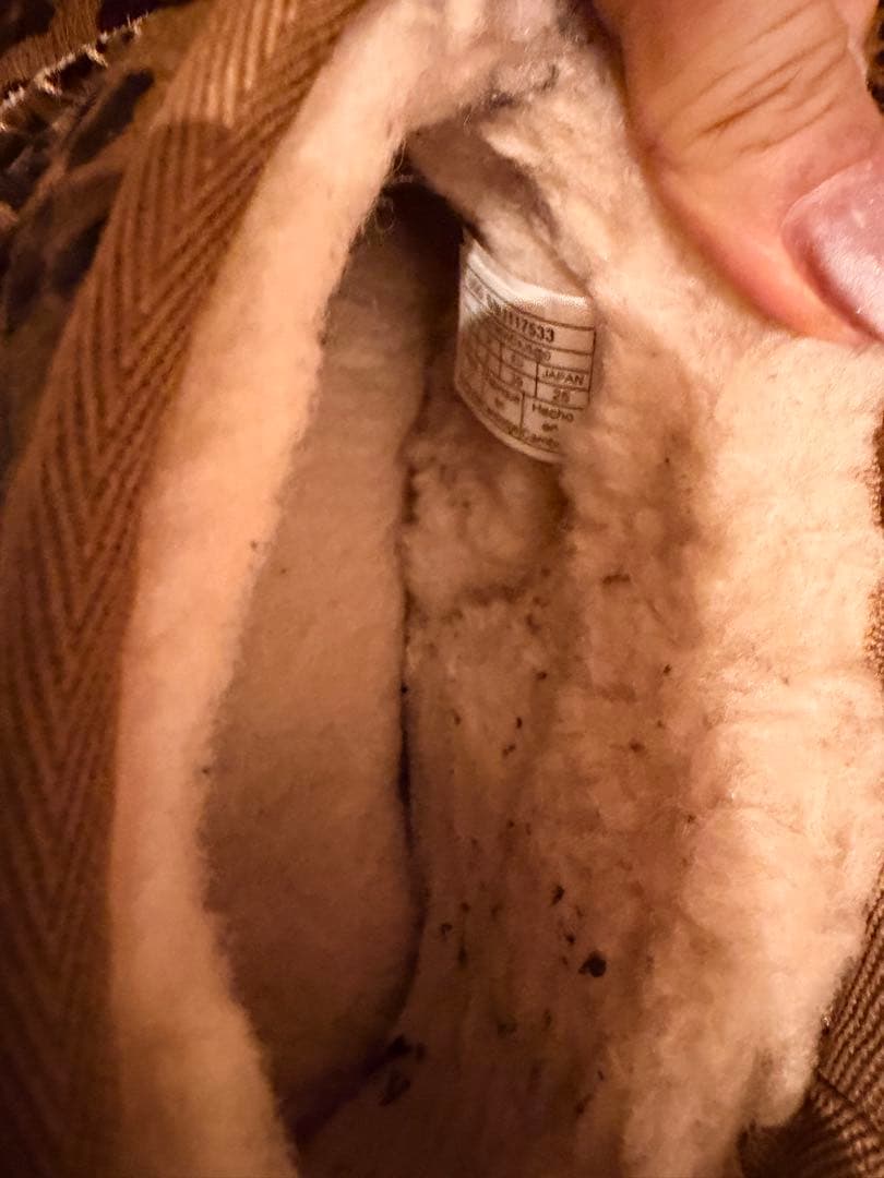 UGG ヒョウ柄　ファー　ショート　ムートンブーツ　レオパード　25㎝