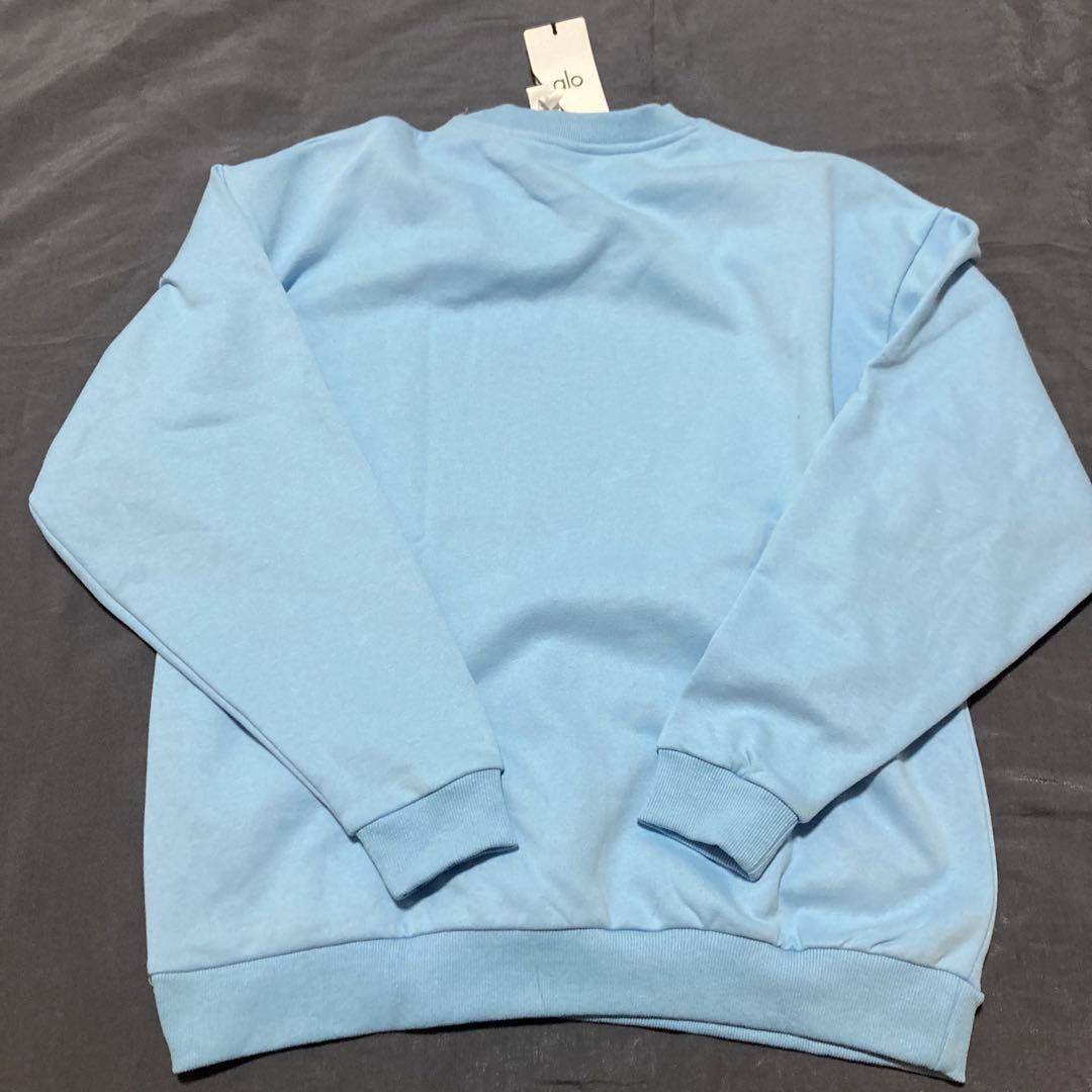 alo ライトブルー スウェット トレーナー