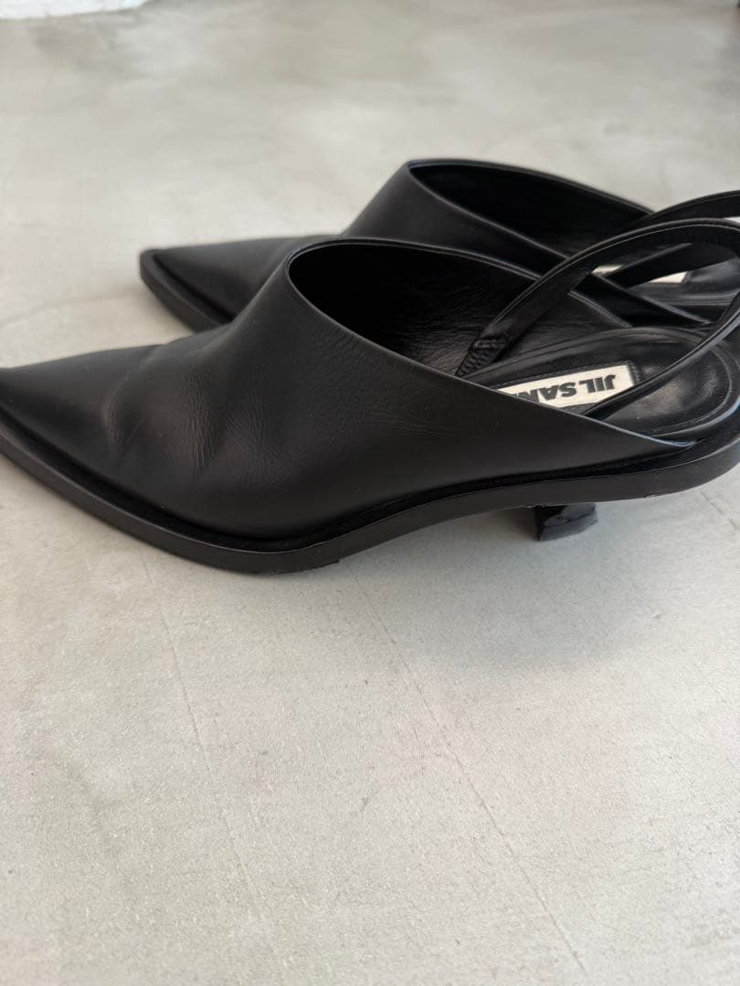 JIL SANDER ブラック ミュール 35