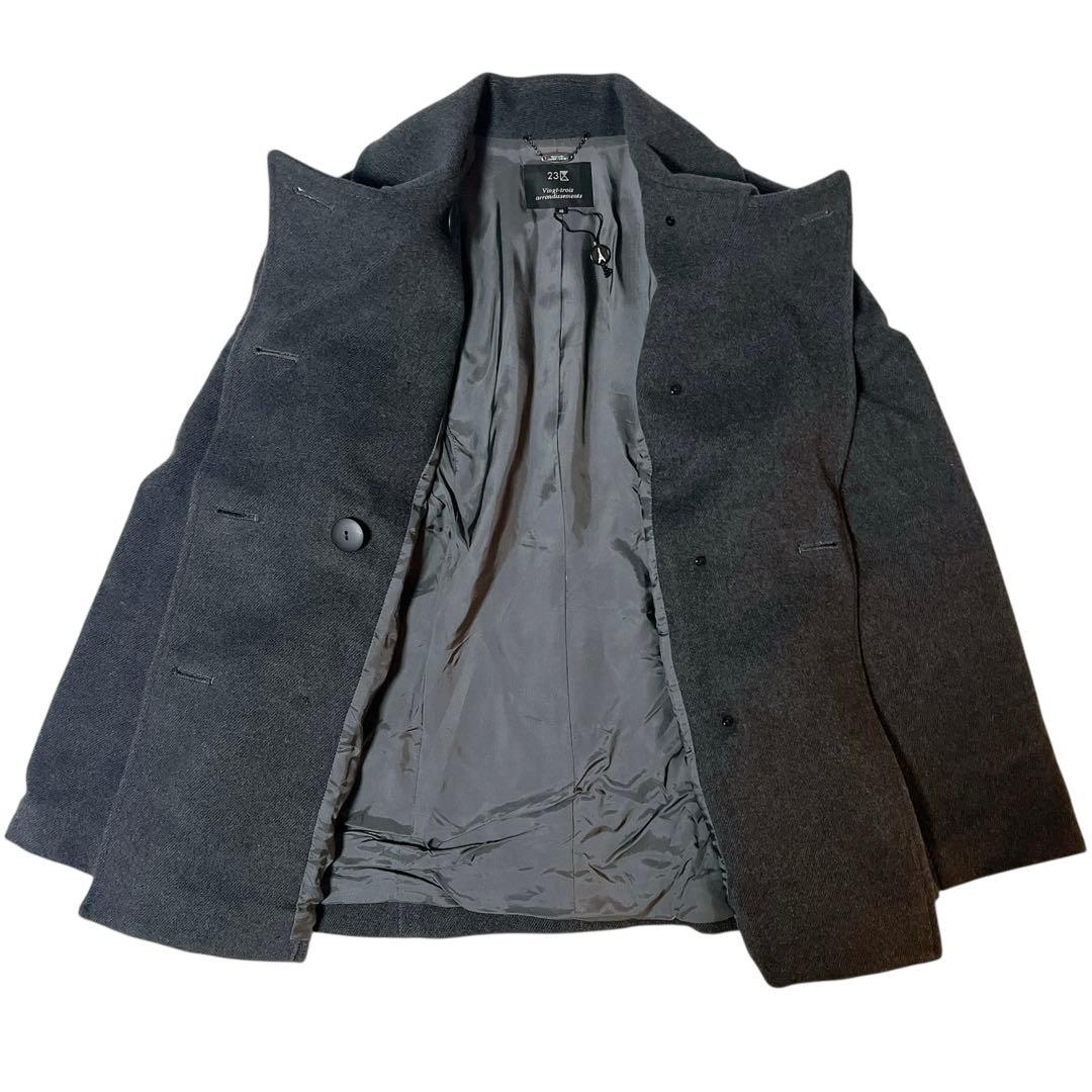 23区 Pコート ピーコート アンゴラ 大きいサイズ 46 2XL 3XL