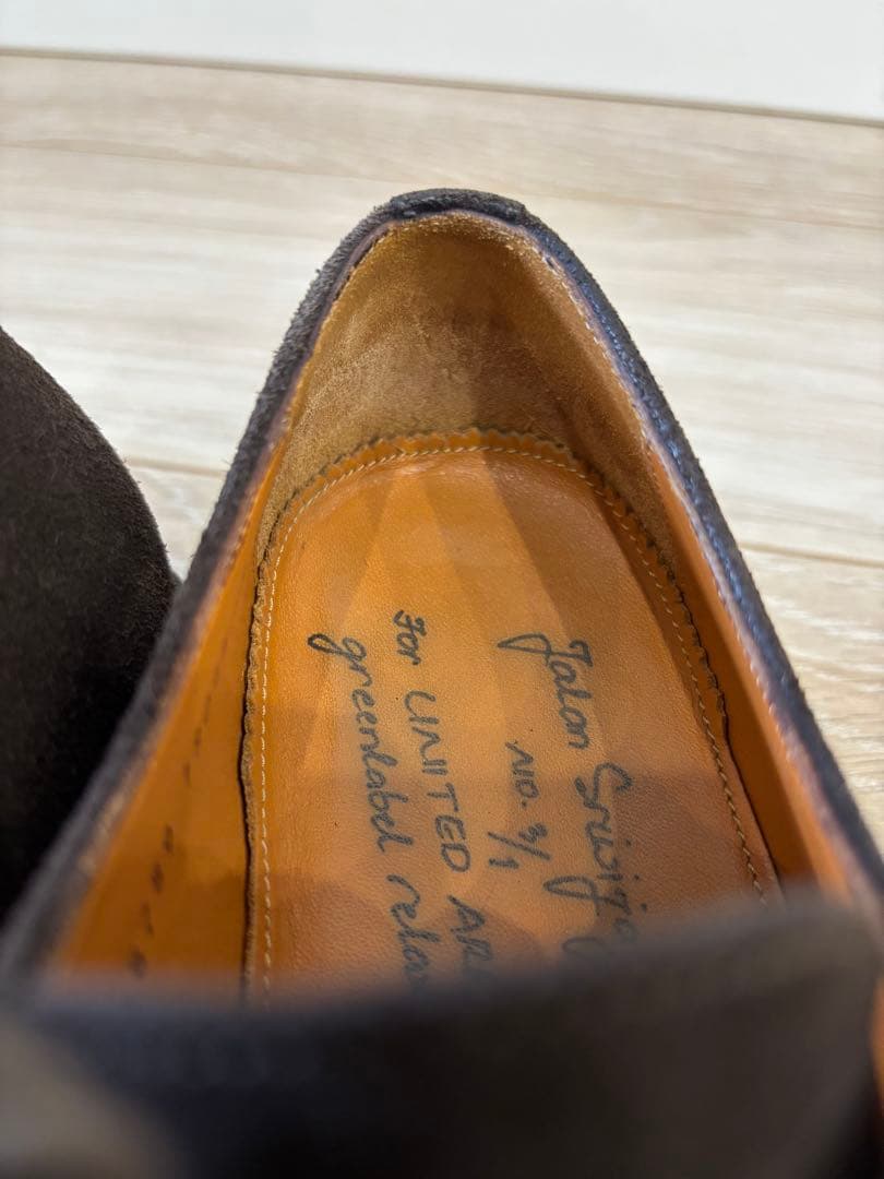 【美品】ジャランスリウァヤ　スエード　Uチップ　シューズ