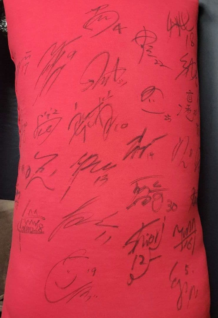 希少 浦和レッズ女子　サイン入り　ヨギボーマックスカバー　YogiboMAX 赤