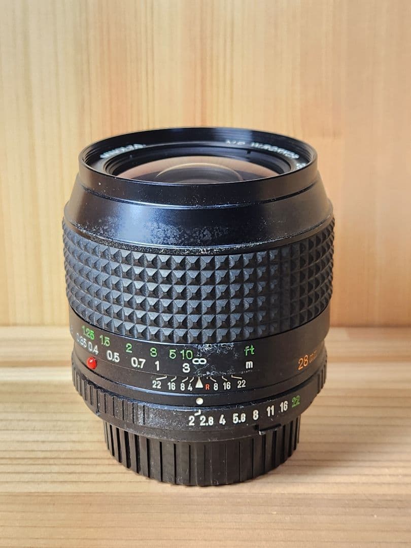 Minolta MD W.ROKKOR 28mm f2 レンズ