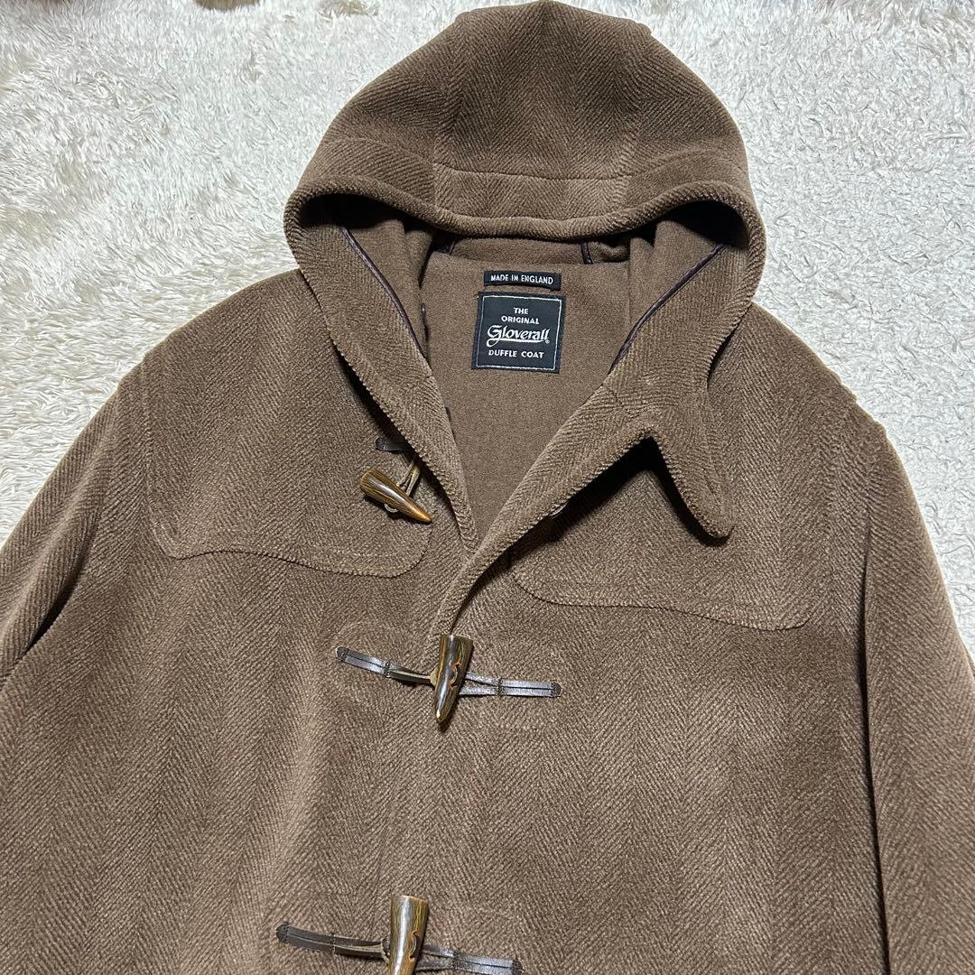 グローバーオール キングストンムーアブルックヘリンボーンダッフルコート4XL