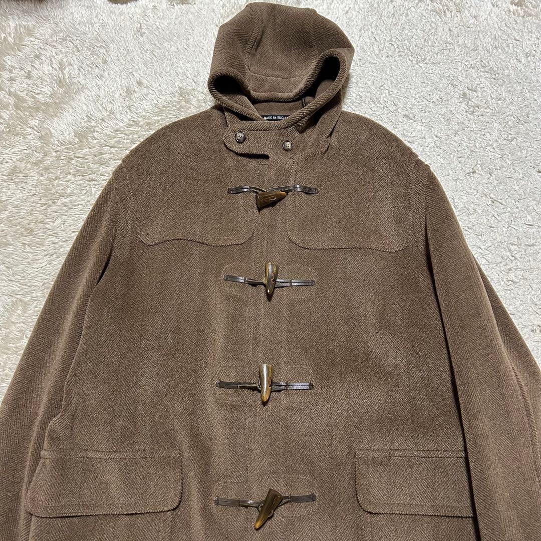 グローバーオール キングストンムーアブルックヘリンボーンダッフルコート4XL
