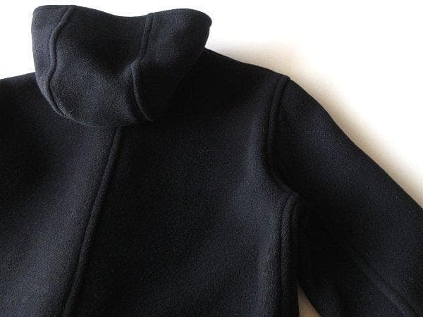 英国 モンゴメリー 裏チェック ウールメルトン ミドル ダッフルコート 38