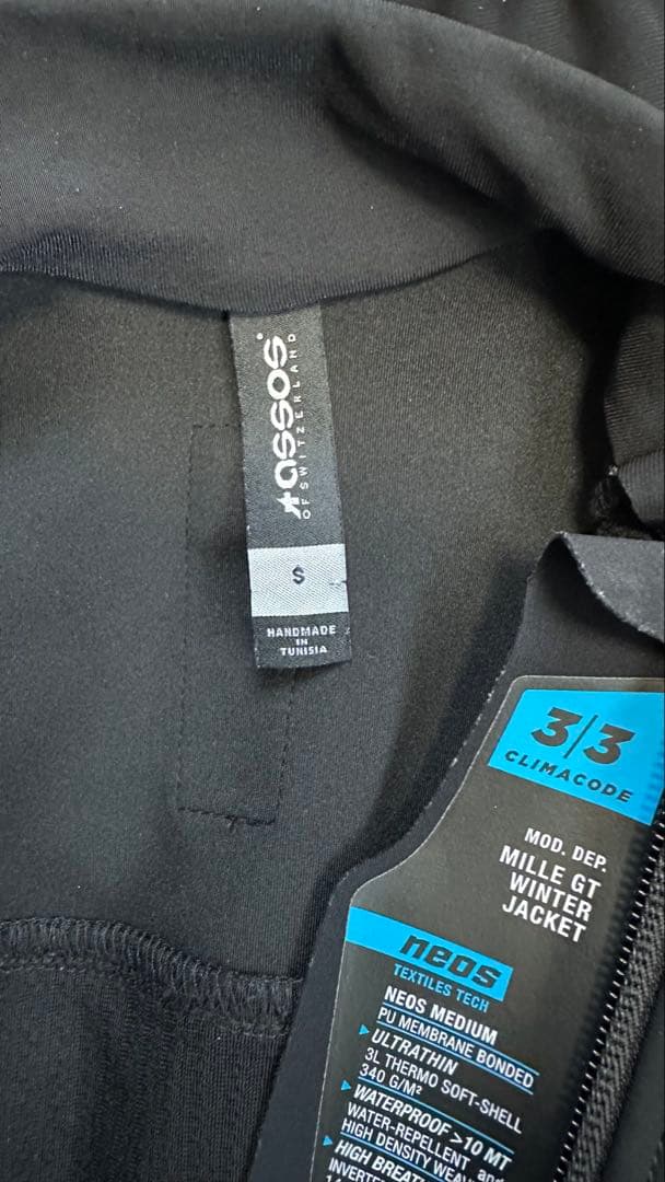 値下げASSOS MILLE GT WINTER JACKET EVO 黒　S