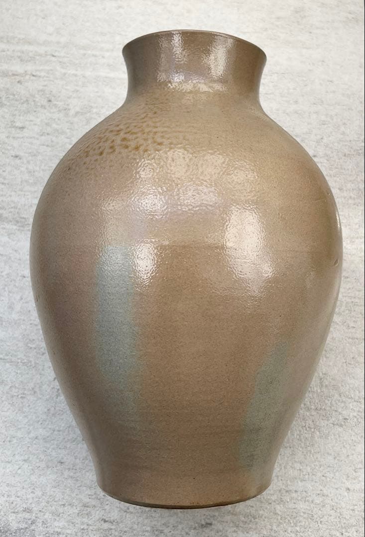 備前焼 壺 未使用品 裏刻印あり 高さ約32cm 茶道具 骨董品 陶芸 和陶器