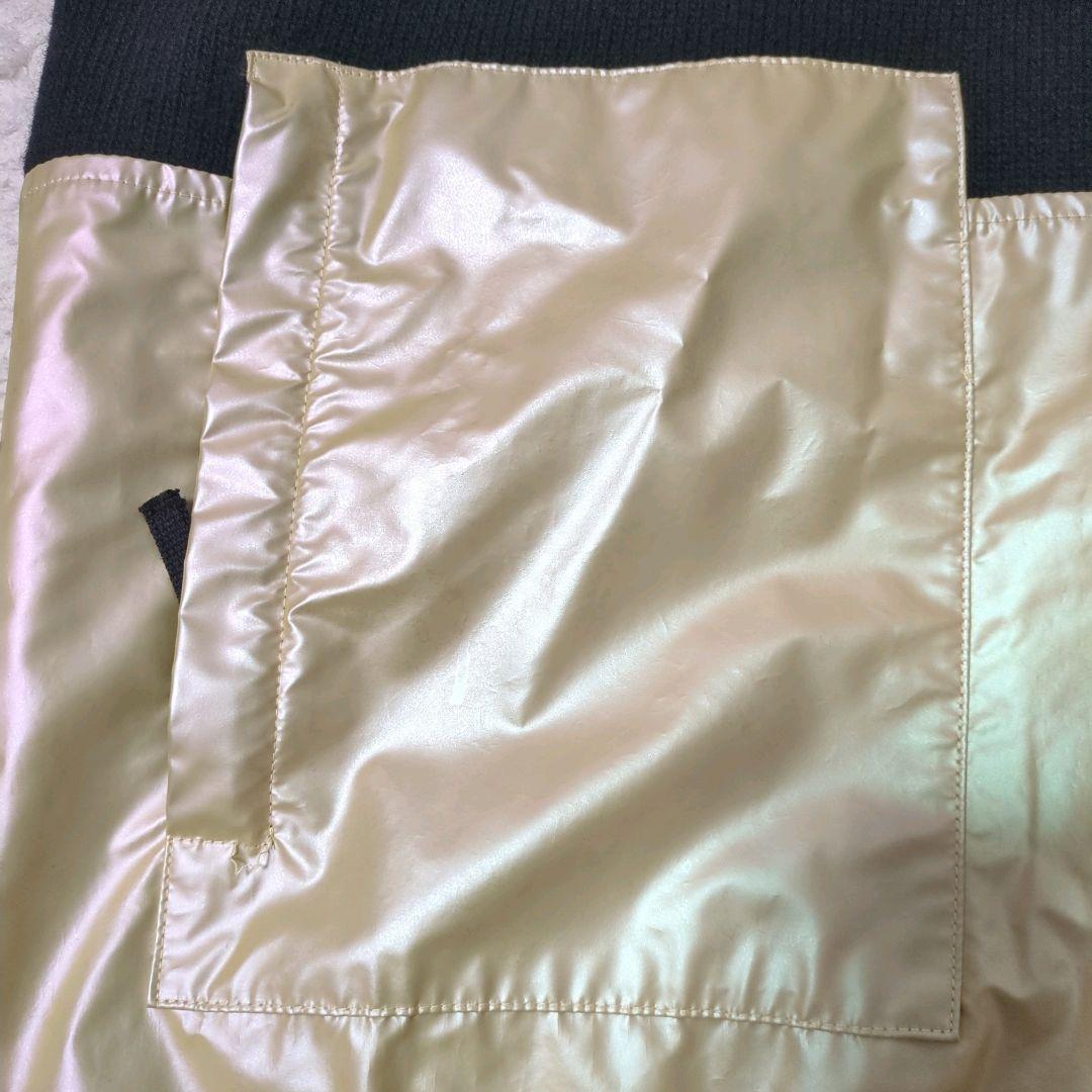 STONE  ラムウール コーティング ニットパーカー ゴールド M