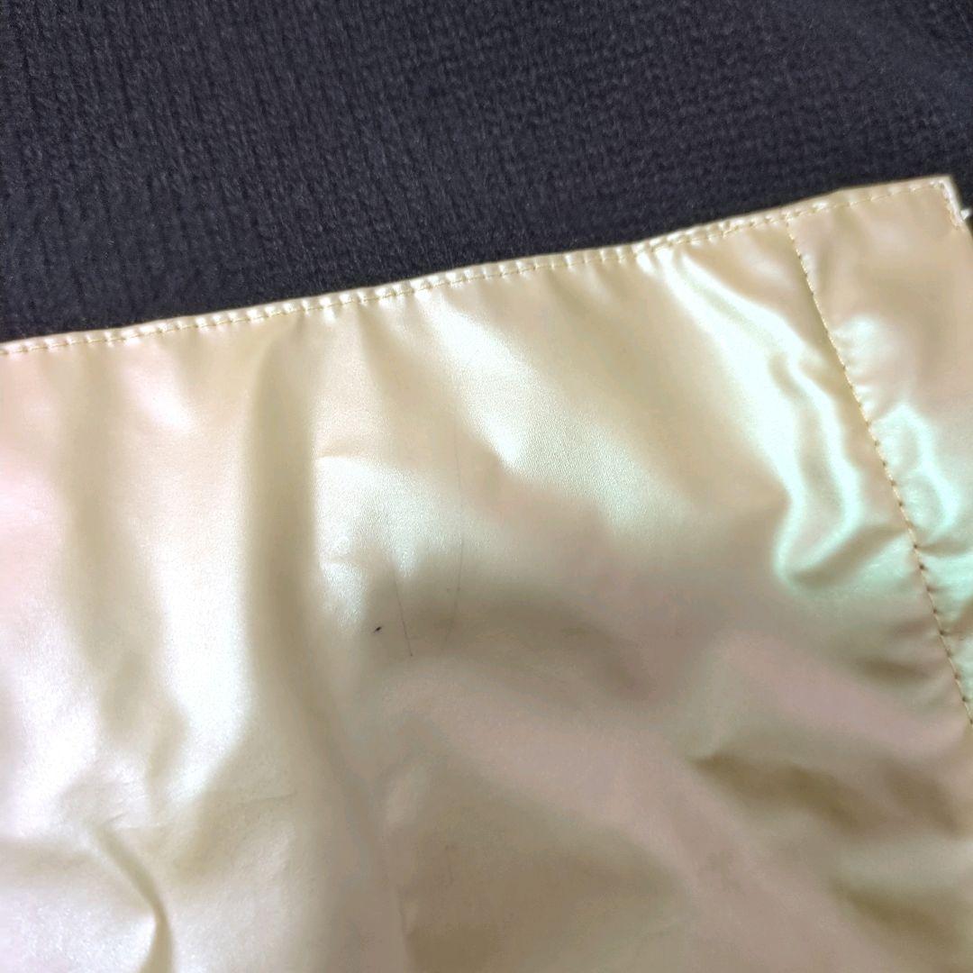 STONE  ラムウール コーティング ニットパーカー ゴールド M