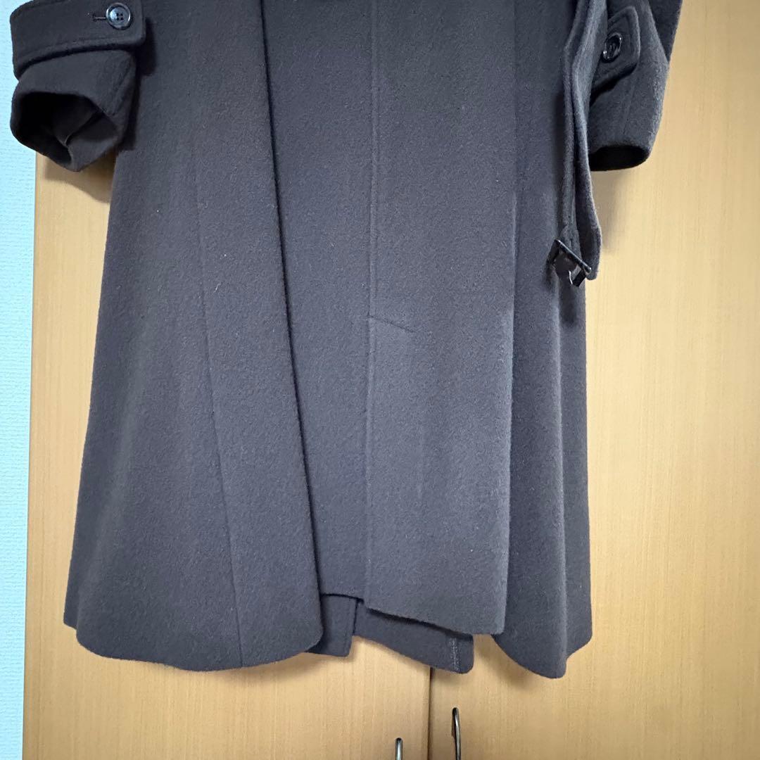 COHINA 2way カラーバック フレアウールコート-short