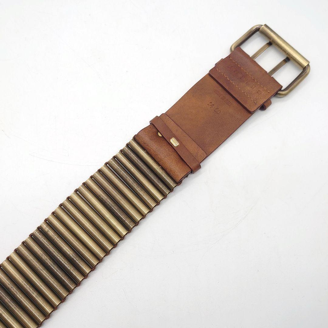 CELINE レディース バレットチェーン レザー ベルト