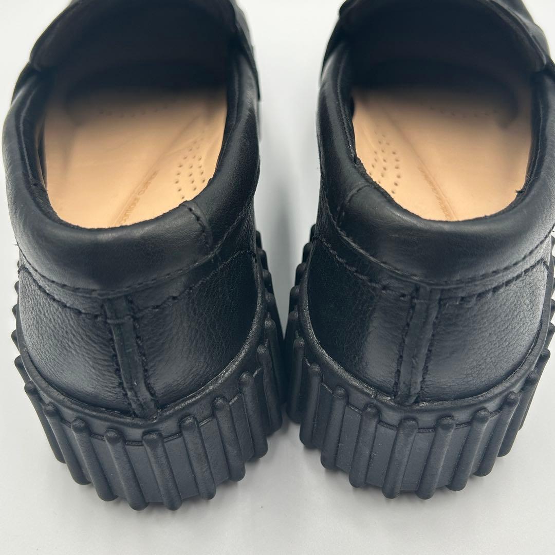 ☆極美品☆【Clarks】ローファー トーヒルペニー 厚底 ブラック 23cm
