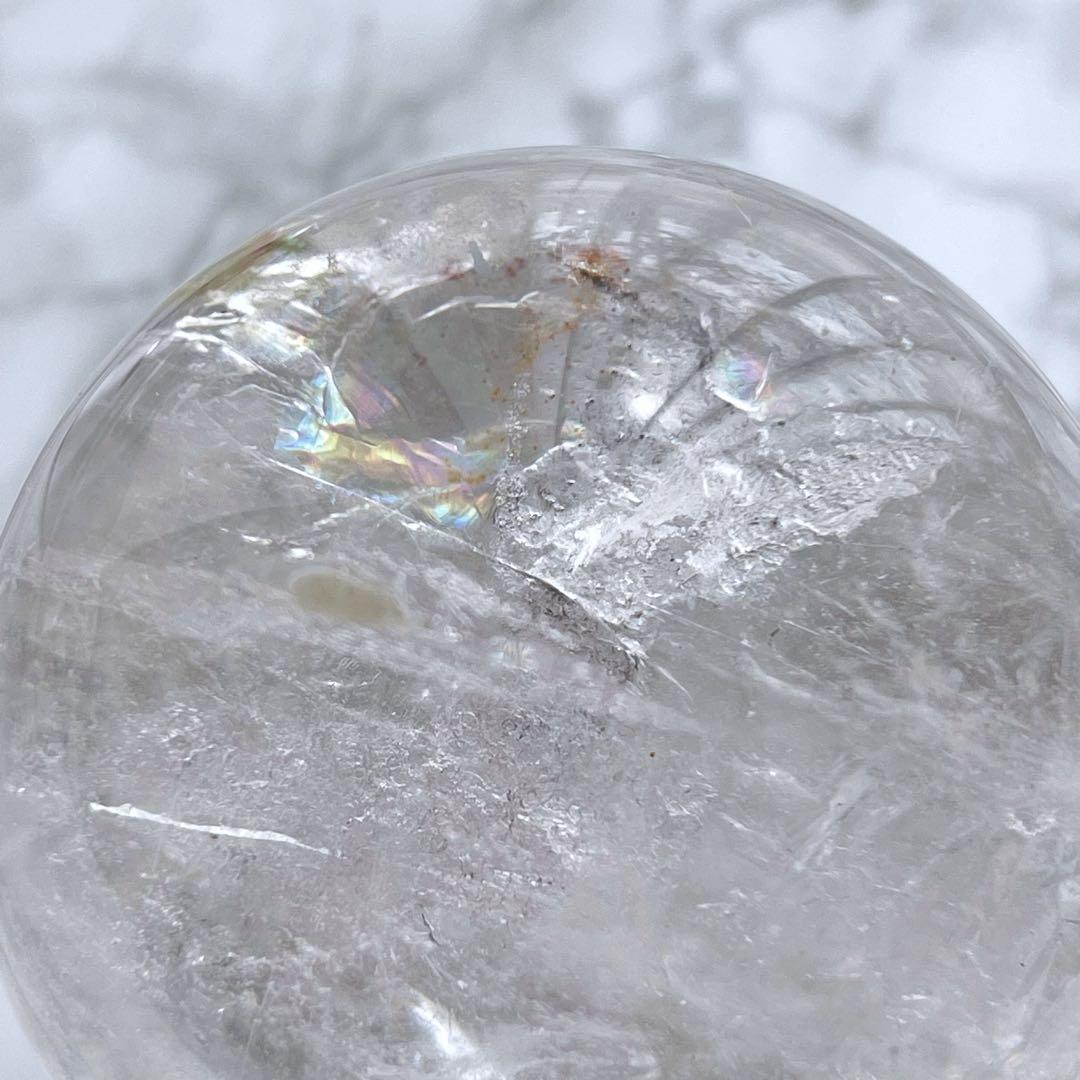 レインボー&ライモナイト✨ブラジル産天然水晶スフィア